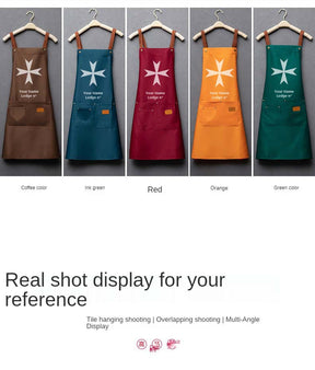 Order Of Malta Commandery Work Apron - Various Colors - Bricks Masons