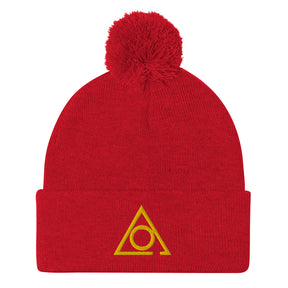 LOCOP Beanie - Pom Pom in Red for Christmas - Bricks Masons