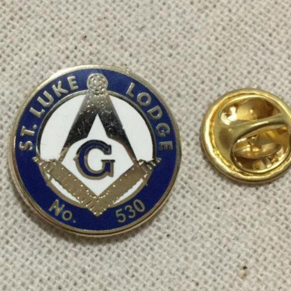 ST. Luke Lodge No.530 Masonic Lapel Pin - Bricks Masons