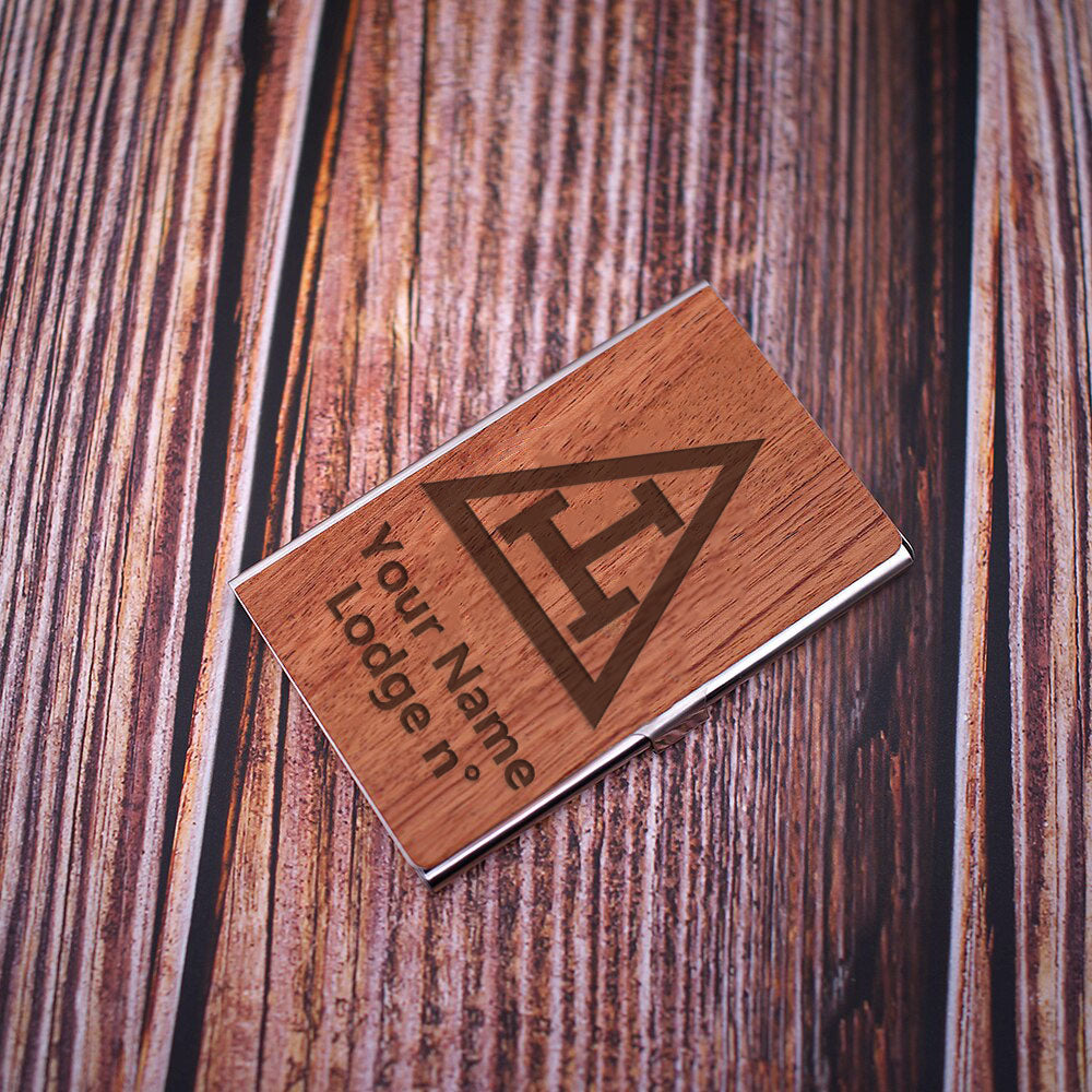 Royal Arch Chapter Business Card Holder - (RFID Protection) - Bricks Masons