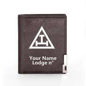 Royal Arch Chapter Wallet - Black & Brown - Bricks Masons