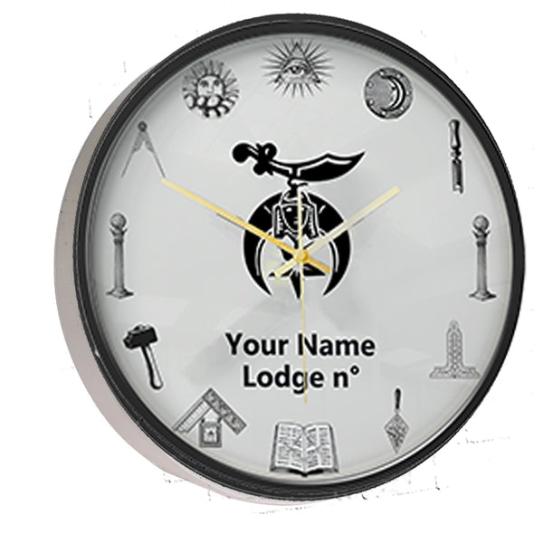 Shriners Clock - Frame with LED - Bricks Masons