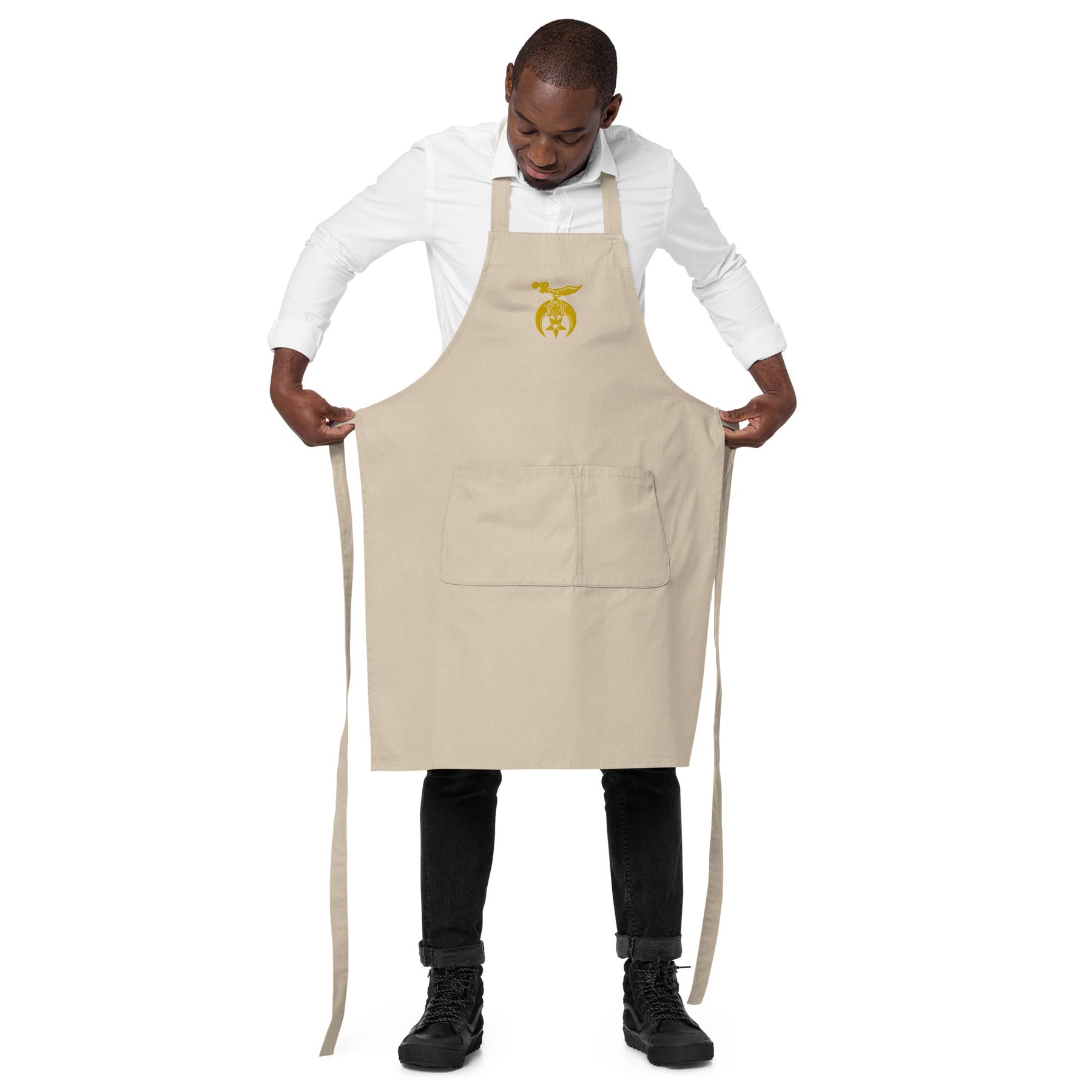Shriners Kitchen Apron - Various Organic Cotton Colors - Bricks Masons