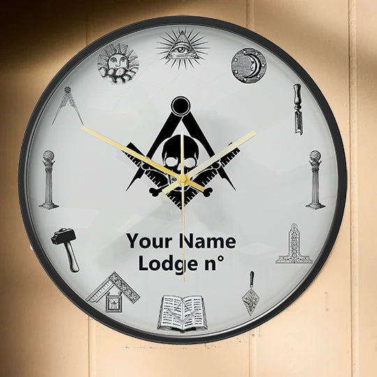 Widows Sons Clock - Frame with LED - Bricks Masons