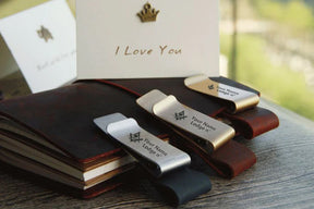 Widows Sons Pen Holder - Leather Brass - Bricks Masons